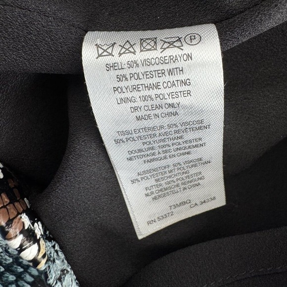 French Connection Faux Snakeskin Mini Skirt Women XXS Reptile Print Y2K - Picture 7 of 7